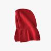 Balaclava Korean Fashion Autumn and Winter Red Knitted Hat Fashionable Warm Head Hat Wool Hat Neck Protection
