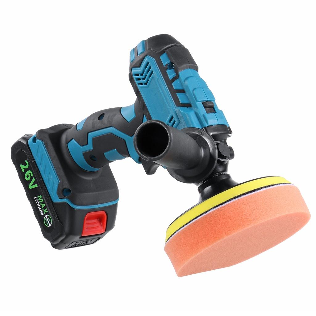 120W Electric Car Polisher Machine Auto Polishing Sander Buffing Sanding Waxing Tool Car Accessories Power Tool Blue