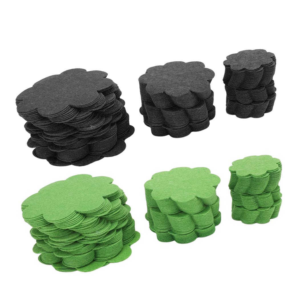 150PCS Plant Pot Hole Pads Flower Shape Bonsai Pot Bottom Drainage Gasket Breathable Water Permeable