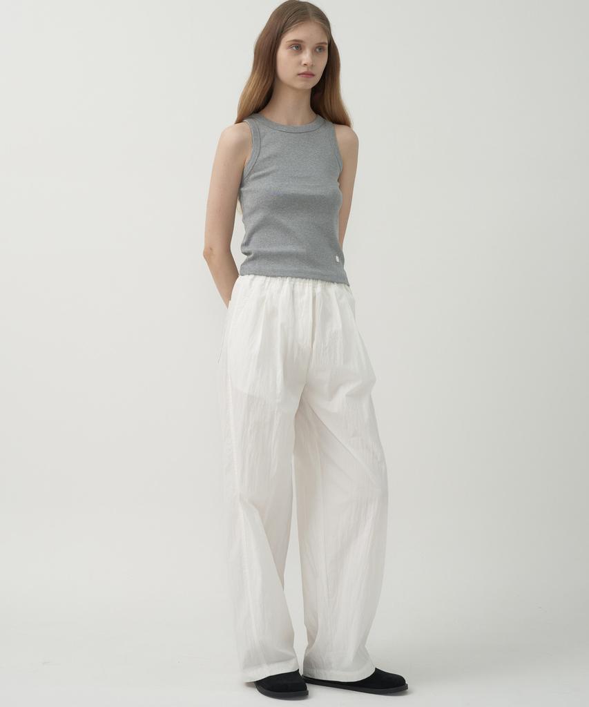 MOTT Cotton Stitch Band Pants - White