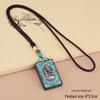 Ebony Tangka Necklace with Ethnic Na Fu Pendant - Buddha Amulet for Men & Women