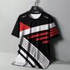 Simple Fashion Striped Graphic T Shirts  Summer Casual Short Sleeve 3D Printed O Neck T-shirts Loose Breathable Fitness Tees