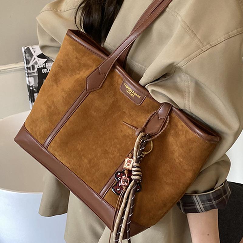 Simple Retro Large-capacity Bag Women's Autumn New Shoulder Bag Fashionable Texture Commuter Tote Bag