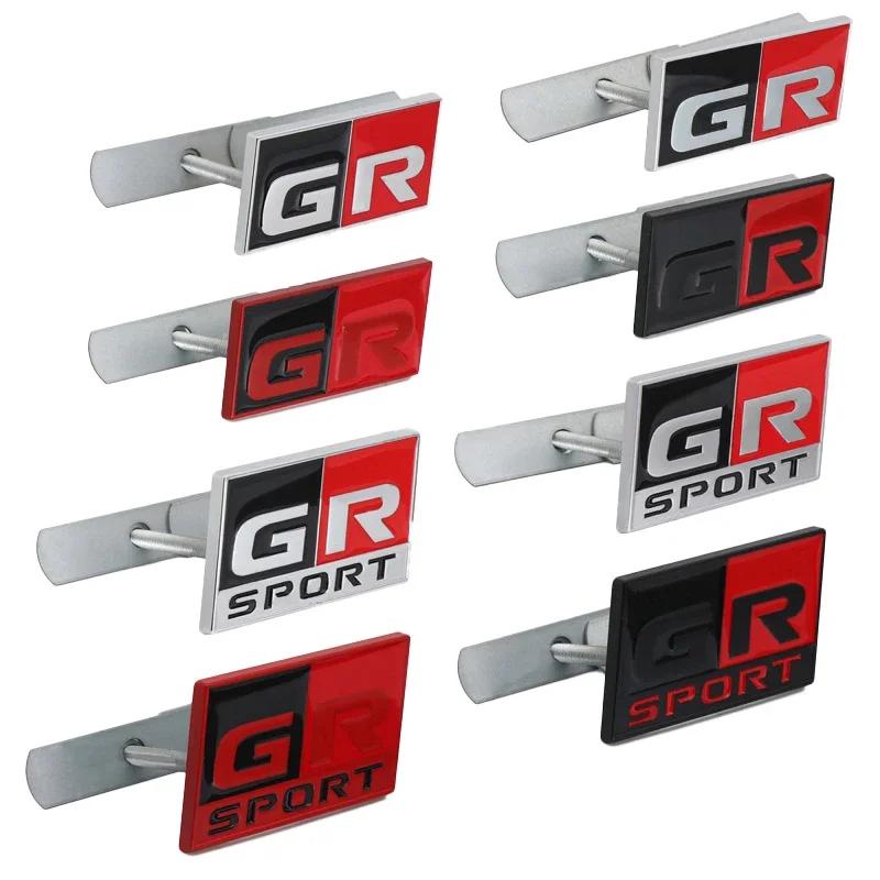 3D Metal GR Sport Logo Car Front Grille Badge for S3 Rav4 Auris Yaris Camry Crown Prado Supra Corolla Exterior Accessories JH3
