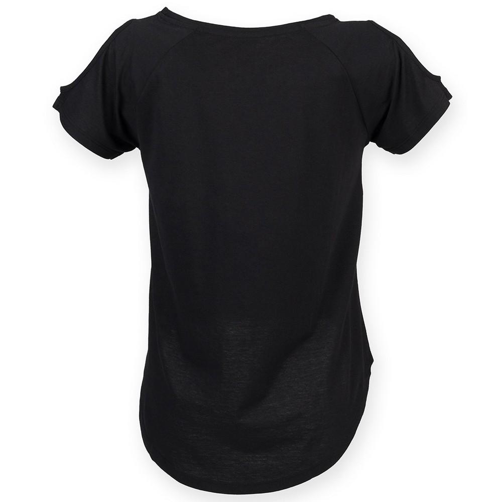 Skinni Fit Womens/Ladies Drop Tail T-Shirt