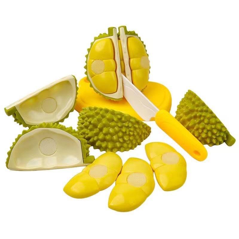 Kids' Pretend Play Peelable Durian Toy – Early Education Fruit Simulation