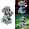 Dog Figurine Butterfly Dog Solar Garden Statue for Patio Balcony Yard Lawn Garden Light Housewarming Gift for Garden
