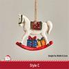 Small Snowman and Santa Claus Christmas Tree Hanging Ornaments for Home Decor