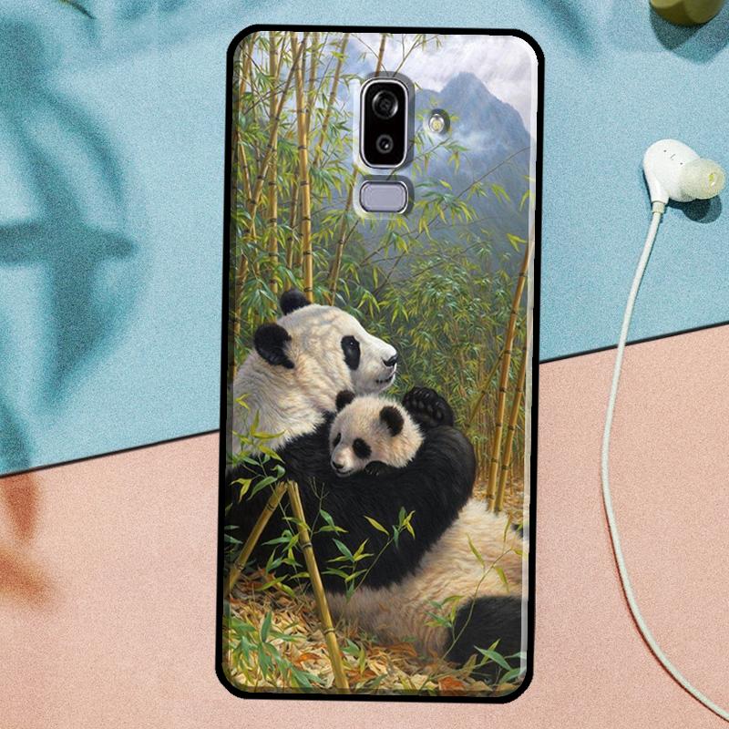 

Cartoon Cute Panda Bear Case For Samsung Galaxy J3 J5 J7 2017 A3 A5 2016 A6 A8 J2 J8 A7 A9 2018 J4 J6 Plus Cover J3 2016 - J310
