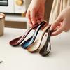 Japanese-Style Kiln-Changed Spoons, Rice/Soup/Porridge/Dessert Spoons, Household & Restaurant Use Curved Soup Spoons