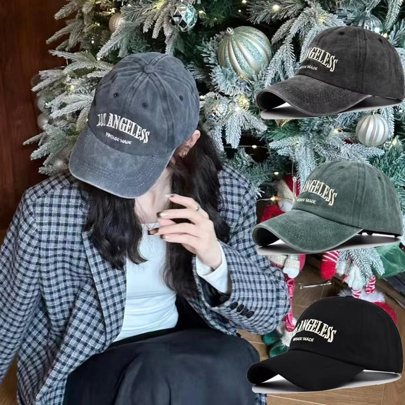 Retro bavlněná baseballová čepice Muži Ženy Letter Výšivka Hip Hop Klobouk Unisex Jaro Léto Nastavitelné Sportovní čepice Snapback