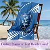 1pc Empoli Football Club Beach Towel, Outdoor Beach Towel Ideal Beach Necessities and Vacation Items