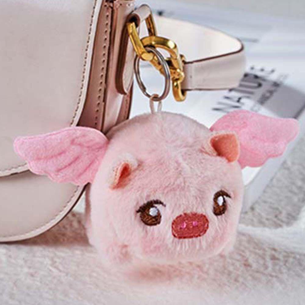 Backpack Accessory Key Pendant Angel Big Toy Cartoon Plush Doll Flying Pig Toy Plush Key chain