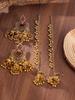 Bohemian Rhinestone Tassel Earrings: Ethnic Beaded Exaggerated Set
