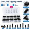 500Pcs M2 M2.5 M3 Cross Self-Tapping Screws Metal Laptop Screws New Round Head Screws  Laptop Repair