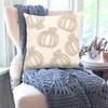 Loop Tufted, Three- Pumpkin Embroidered Pillowcase, Home Sofa Decorative Pillowcase.