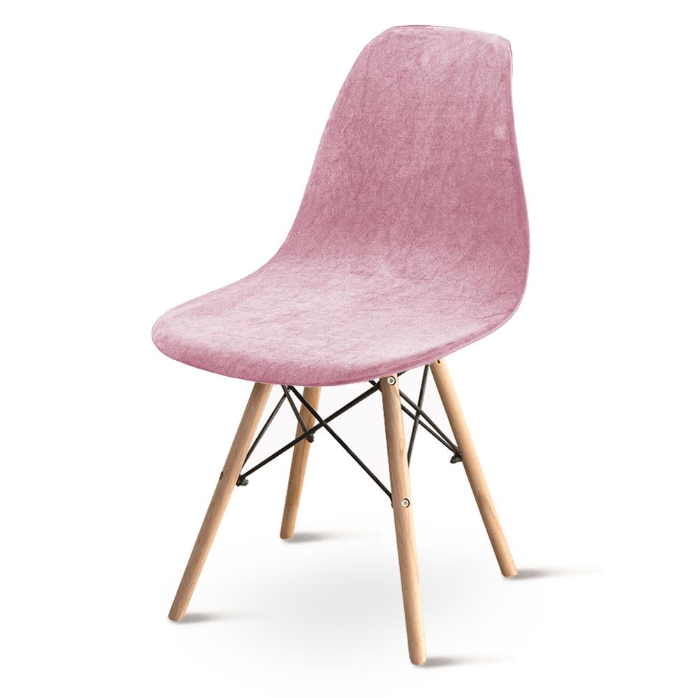 Velvet Fabric Bar Chair Cover Thick Removable Seat Cover Soft Plain Armless Shell Chair Covers for Banquet Office Hotel Home