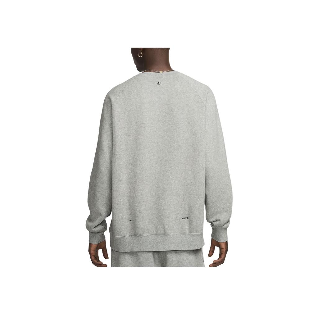 Nike NOCTA Fleece Rundhalset Sweater Grå Herre Toppe FN8160-063