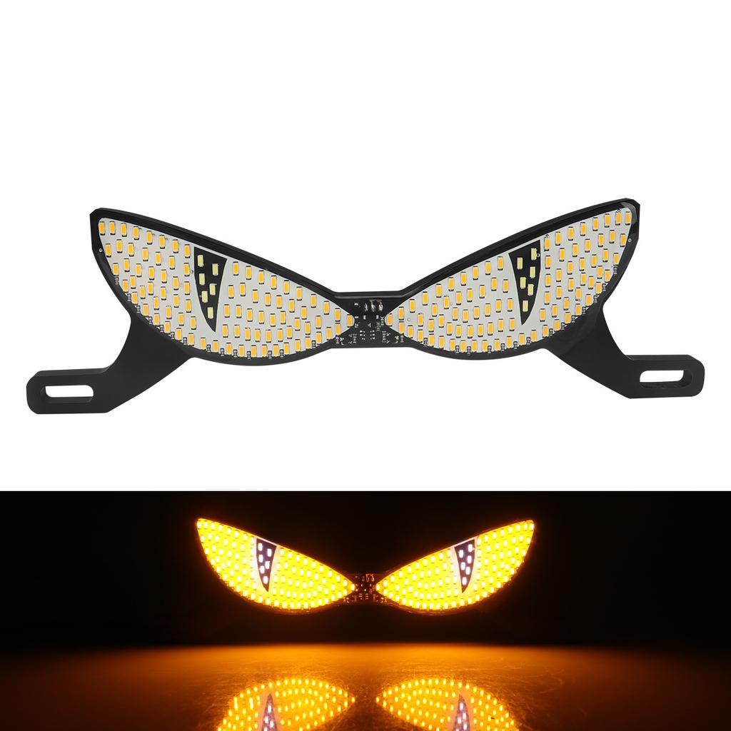 1 Set Luci Decorative LED per Targa di Motocicletta Occhio di Serpente Fanale Posteriore Lampeggiante Stroboscopico Moto Elettrica Modificata
