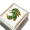 Feather Brooch Rhinestone Lapel Pin Elegant Glittery Feather Brooch Pin for Women Shirts Coats Outfit Accessory
