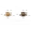 220ml Kiln Transmutation Glaze Craft Retro Design Tea Cup Coffee Cup and Saucer, Art Ceramic Coffee Cup for Latte,Espresso,Cappuccino,Microwave Safe