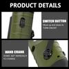 Hand Crank Dynamo Traditional Design for Outdoor Camping Mountaineering LED Flashlight Portable Torch Lantern Solar Power Tent Light