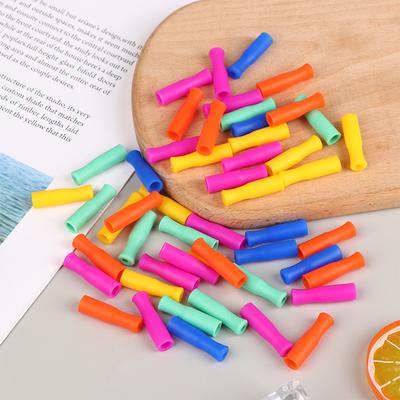 10/20Pcs Straw Tip Cover Food Grade Silicone Cover Caps Reusable Anti Burn Protector Party Supplies Accessories