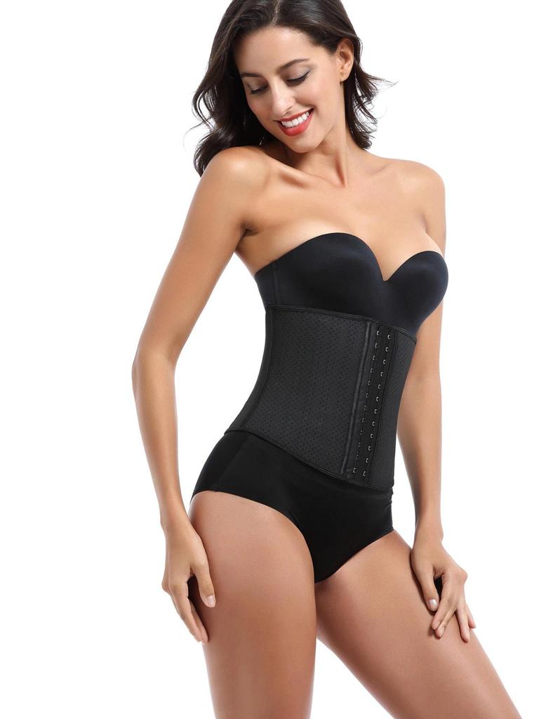 25 Steel Bones Waist Trainer with 9 Ventilation Holes for Tummy Control and Fitness
