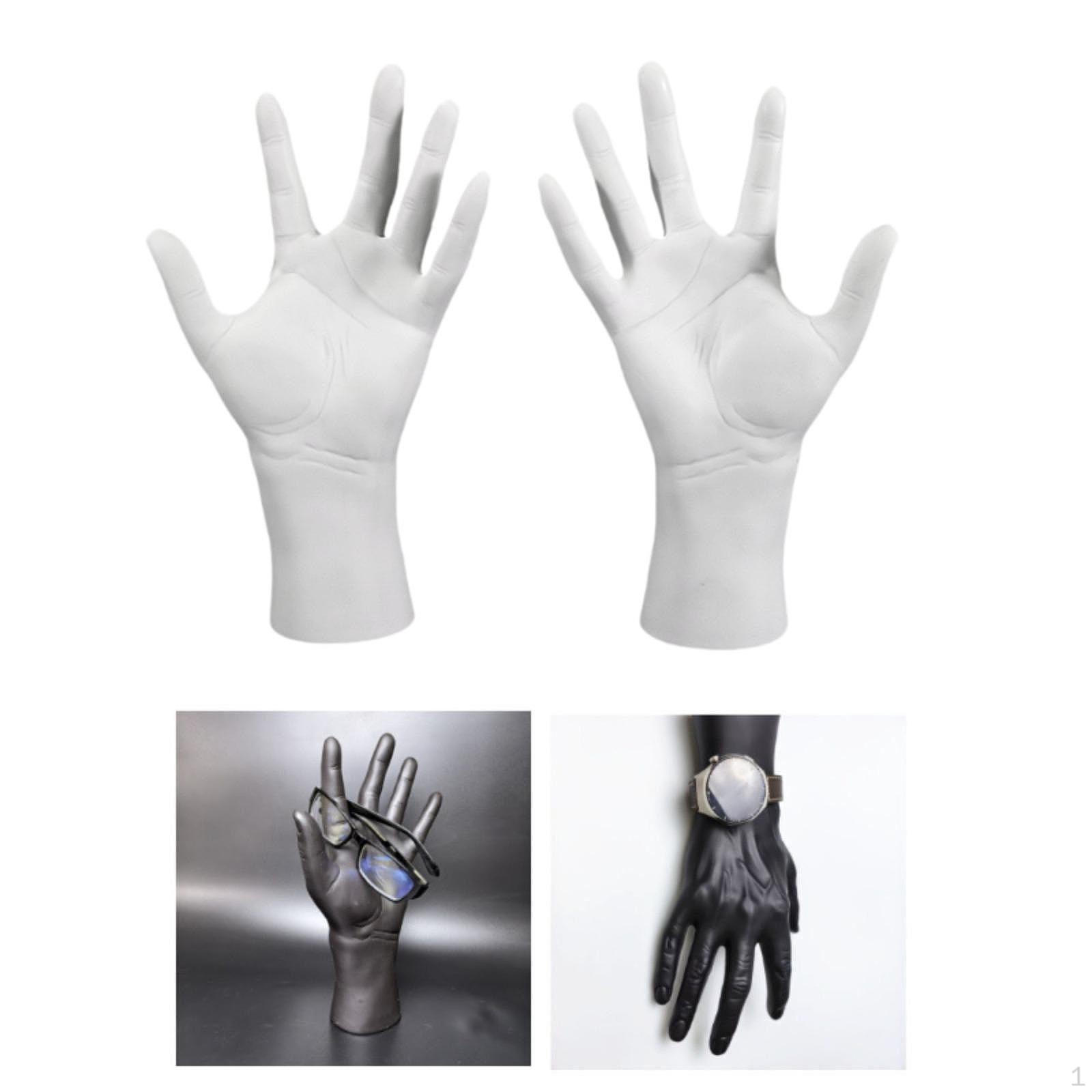 

Модель руки, подставка для ювелирных изделий, имитация колец, органайзер, поддельные руки на Хэллоуин для дома белый