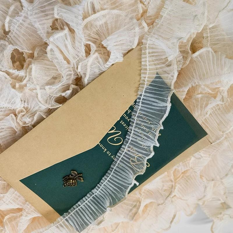 Fine Pleated 8-color Ruffled Lace DIY Children's Wear Collar Cuff Hand Doll Clothes Making Hat Home Textile Trim Sewing Material