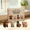 DIY Animal Bead Kit Tiny Fun Craft Set Animal Beading Craft Set For Kid Boys Girls Children Teens Adult Women Men Desk Bookshelf