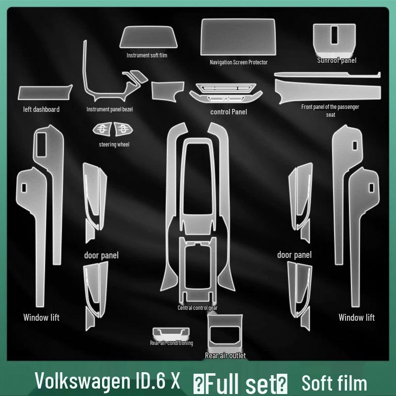 Volkswagen ID6X/CROZZ Interior Protective Film for Console and Gear Screen