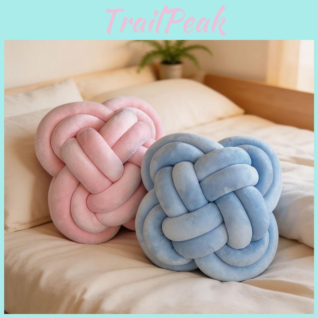 Modern Minimalist Knit Pillow With Soft Plush Cover For Living Room Decor