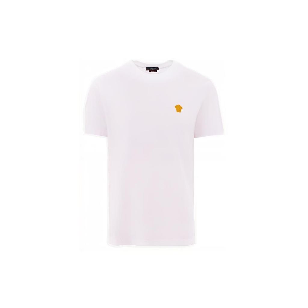 VERSACE Logo Embroidered Crewneck T Shirt 1008481-1A08489-1W000