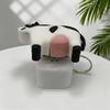 Fidget Clicker Animal Keychain Sound Light Design Puppy Cow Voice Pendant Mini Sensory Toy for Purse Backpack