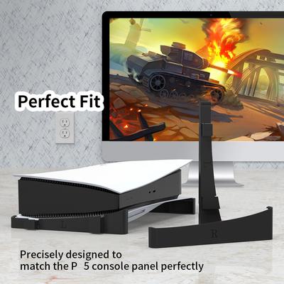 2pcs/set Horizontal Storage Stand for PS5 Slim Digital / Optical Drive Edition Game Console Dock Mount Holder For PS5 Accessory