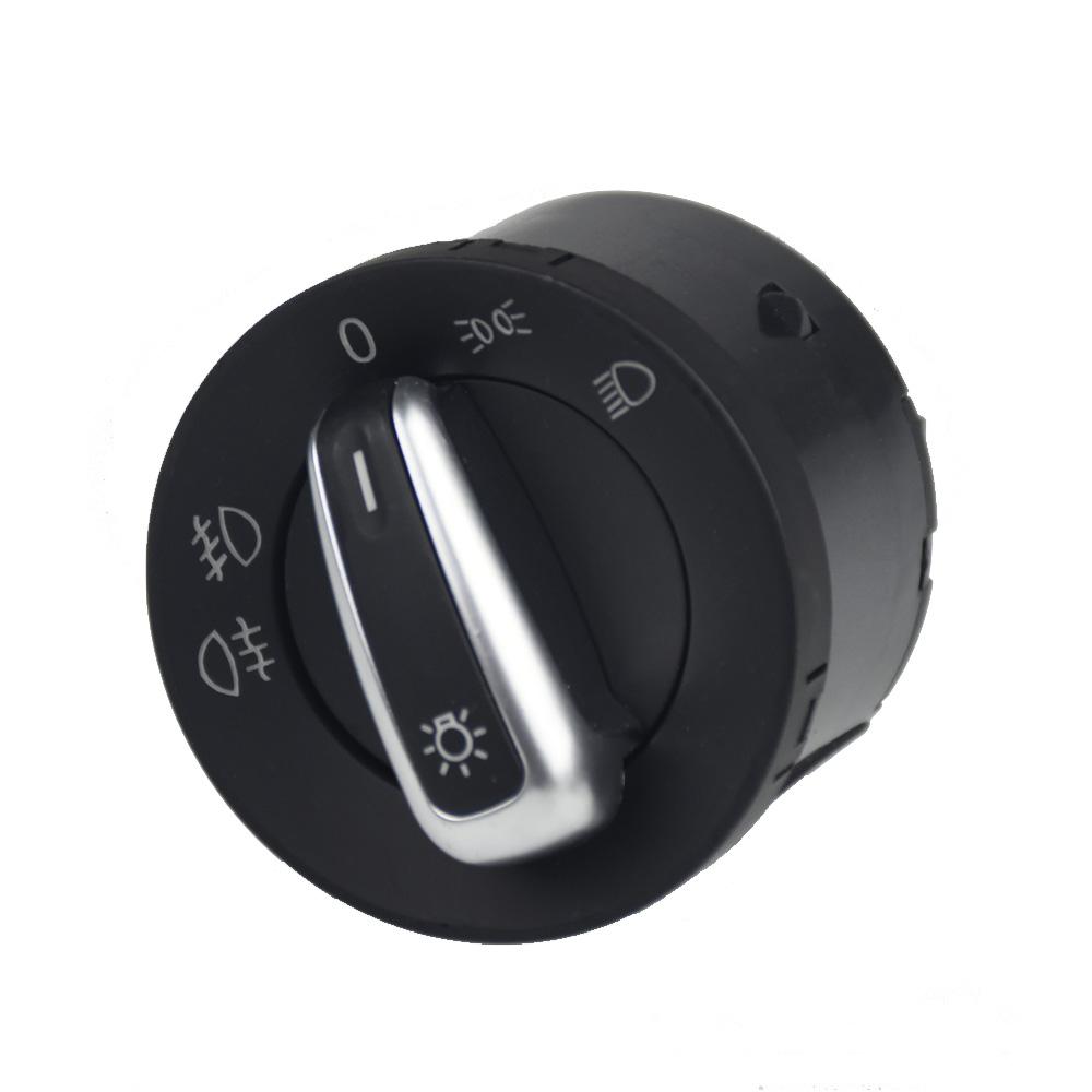 Chrome European Headlight Switch For VW Golf 5 6 GTI Mk5 Mk6 Jetta 5 6 Passat B6 Touran Tiguan for SEAT ALHAMBRA 5ND941431A