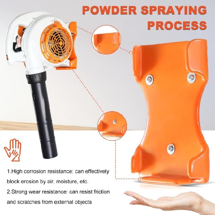 Professional Grade Tool Holders Blower Storage Rack For Outdoor Equipment 150LB Capacity Wall Mount Bracket No Wobbling