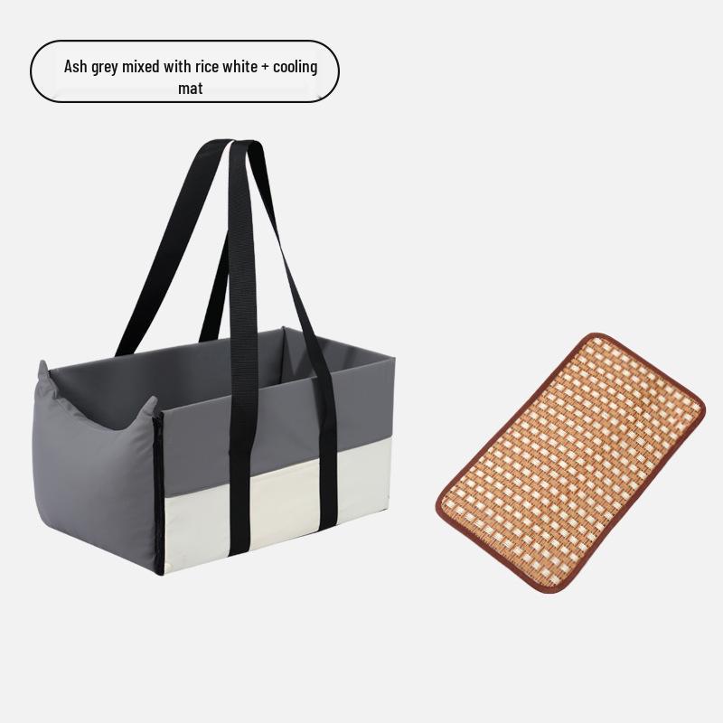 Compact Pet Car Console Bed for Small Dogs and Cats