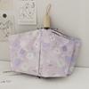 Purple Floral UV Protection Umbrella Vinyl Floral Umbrella Rain Umbrella  for Girls Women