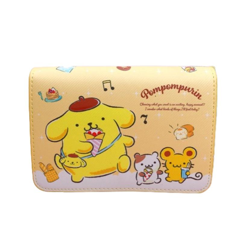 Cute Cartoon Magnetic Clasp Crossbody Bag Large Size Hard Surface Printed Design Adjustable Shoulder Strap Phone Pouch Adorable Styling Characters)