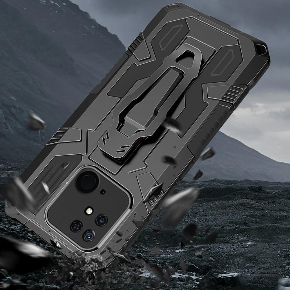 Hybrid KickStand Case for Xiaomi Redmi 10C, Black