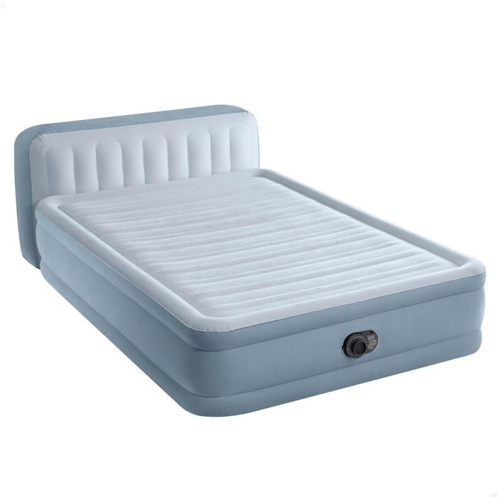 Lit Gonflable - Intex - Dura-Beam Deluxe - 152x236x86 cm - Multicolore - Pompe Intégrée