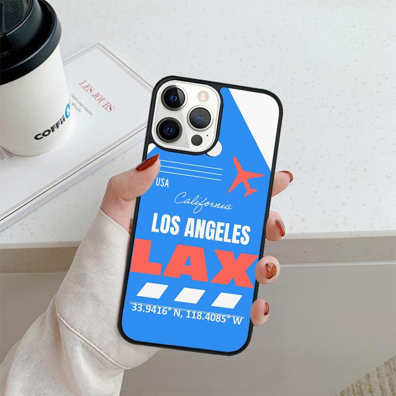 Funny Airport Code Phone Case For iPhone 17 Air 16 pro max 15 14 plus 12 13 Shell Cover coque