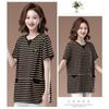 Striped Short-sleeved T-shirt for Women New Summer Top Stylish Half-sleeved T-shirt