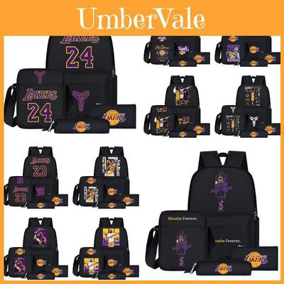 Nba Cartoon Style Backpack For Teenage Boys Large Size 20l Capacity