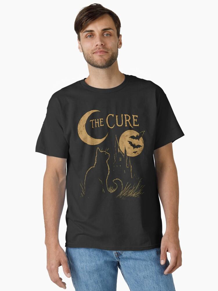 The Cure Gothic Cat And Moon The Cure Classic T-Shirt