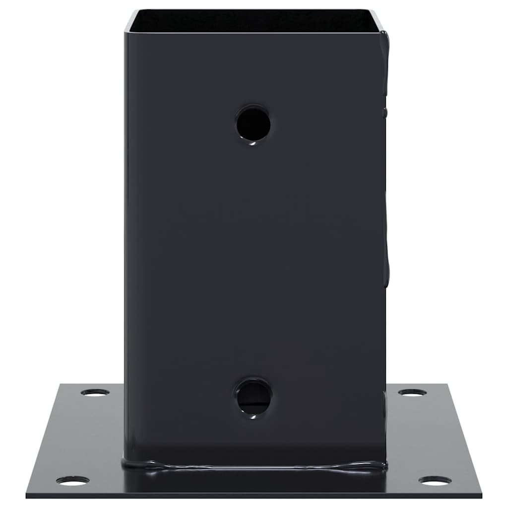 vidaXL Pfostenträger Quadrat 4 Stk. 91x91 mm Pulverbeschichteter Stahl