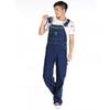 Men's Denim Overalls Large Size Straight Pants Dark Blue Jeans Loose Men's Work Clothes