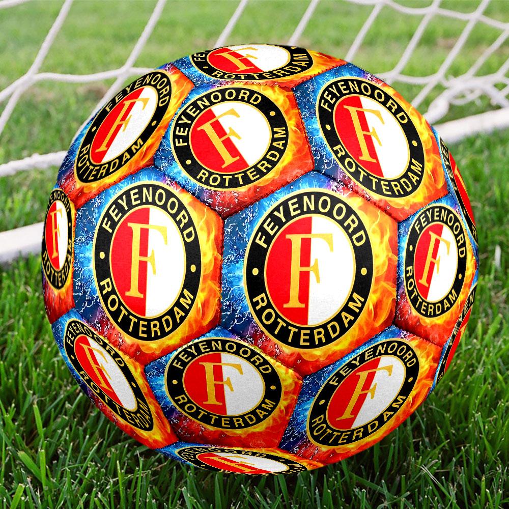 Feyenoord Print Size 5 Soccer Ball, Standard Match Football for Sports Game and Team Practice, Ideal Gift for Soccer Fans